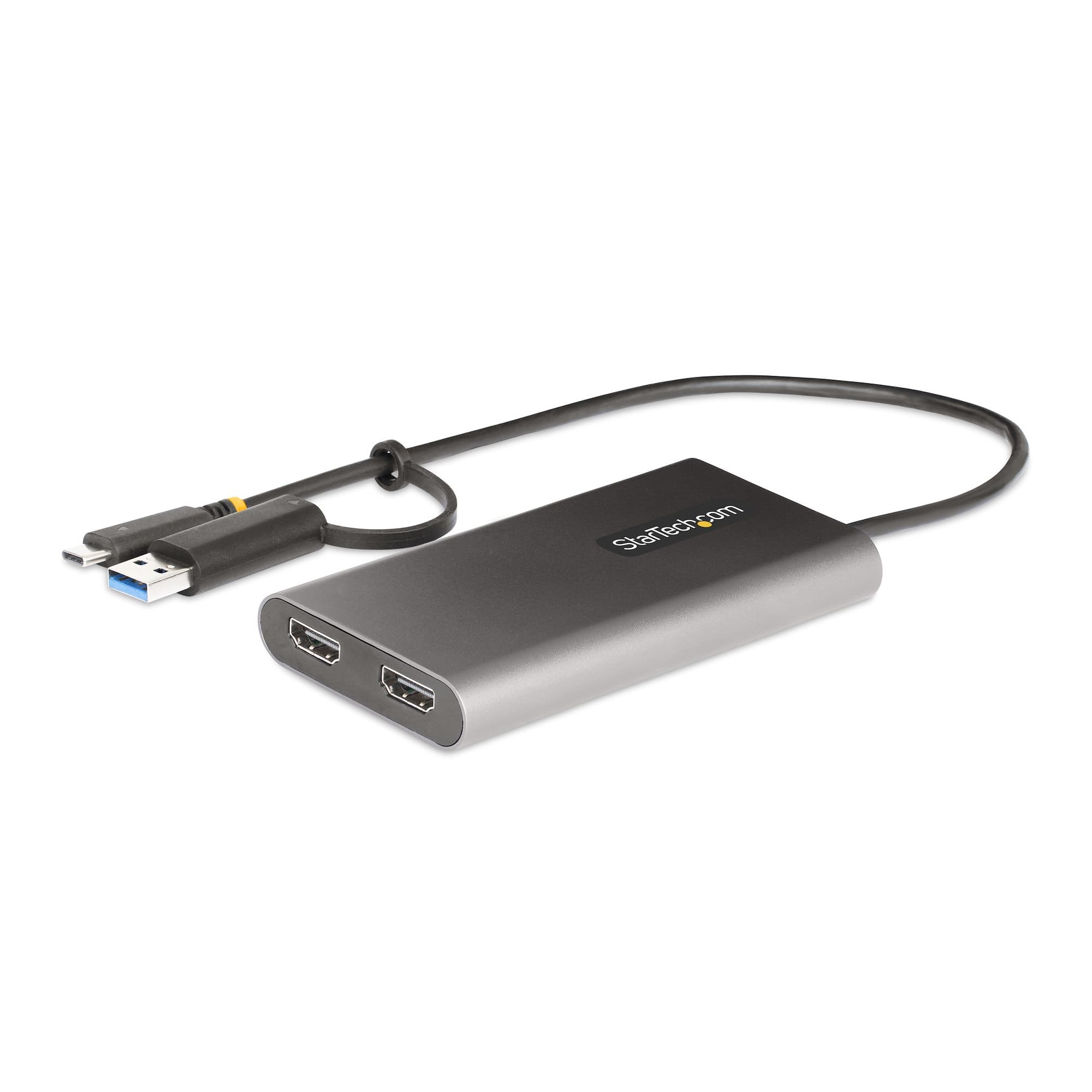 STARTECH STARTECH.COM USB-A / USB-C TO DUAL-HDMI ADAPTER/CONVERTER, 4K 60HZ, 100W PD 3 YR 109B-USBC-HDMI