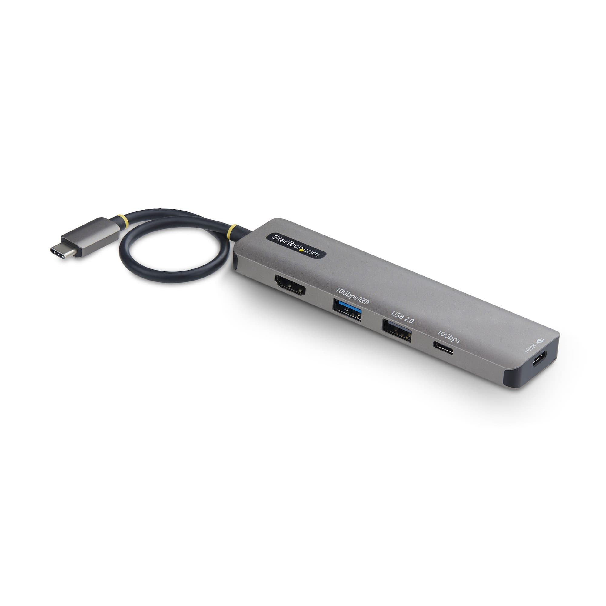STARTECH STARTECH.COM USB-C TO HDMI MULTIPORT ADAPTER, 140W, 4K 60HZ, 10GBPS HUB, 3 YR 164B-USBC-MULTIPORT