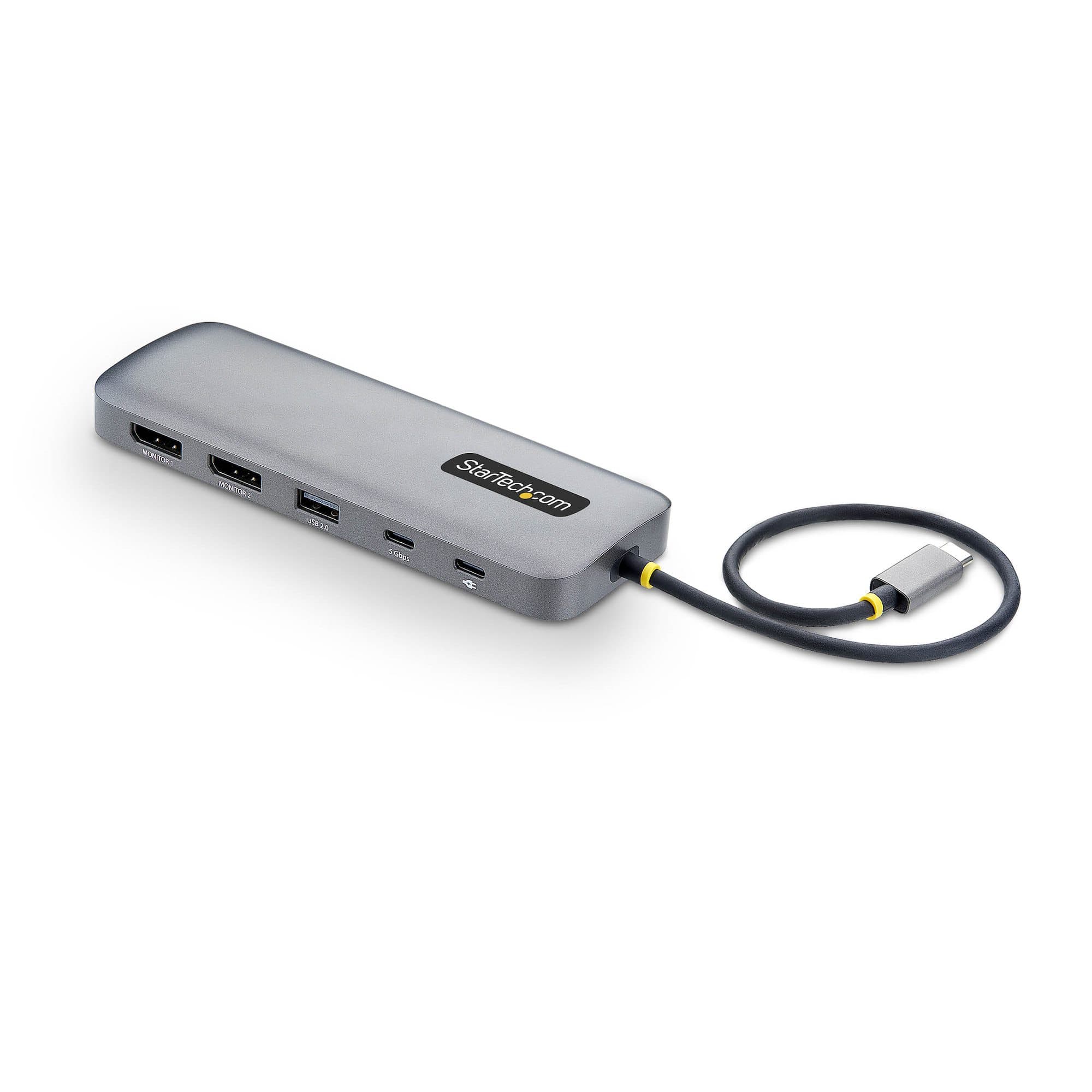 STARTECH STARTECH.COM USB-C TO DUAL-DP MULTIPORT ADAPTER, 100W, 4K 60HZ, GBE, 3 YR 189B-USBC-MULTIPORT