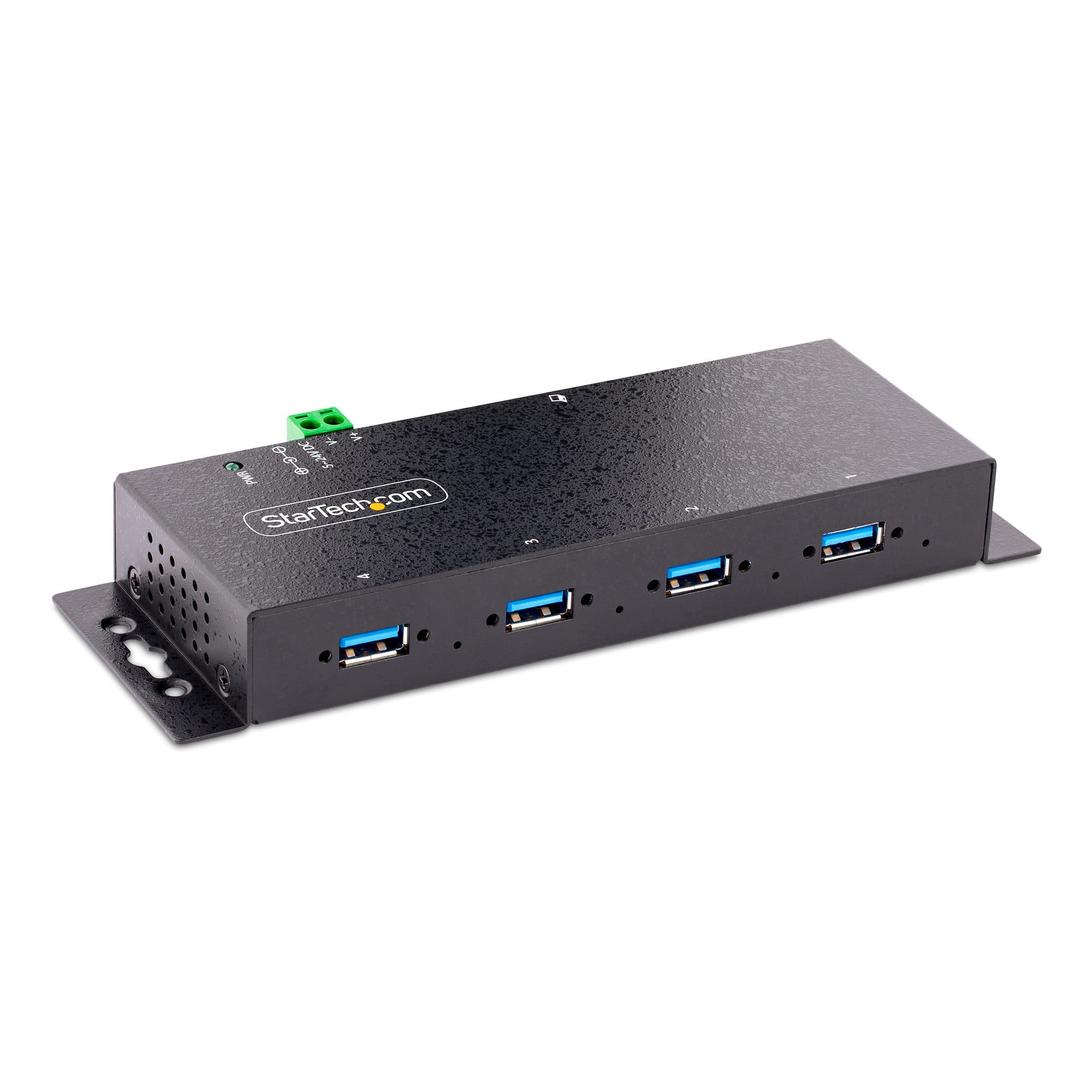 STARTECH STARTECH.COM 4-PORT INDUSTRIAL USB 3.0 5GBPS HUB MOUNTABLE RUGGED USB-A HUB 2 YR 5G4AINDNP-USB-A-HUB