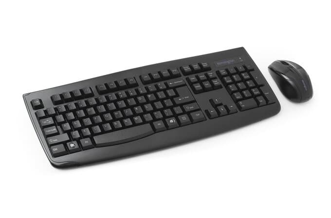KENSINGTON KENSINGTON PRO FIT WIRELESS MEDIA DESKTOP - KEYBOARD AND MOUSE COMBO SET - USB DONGLE 72324