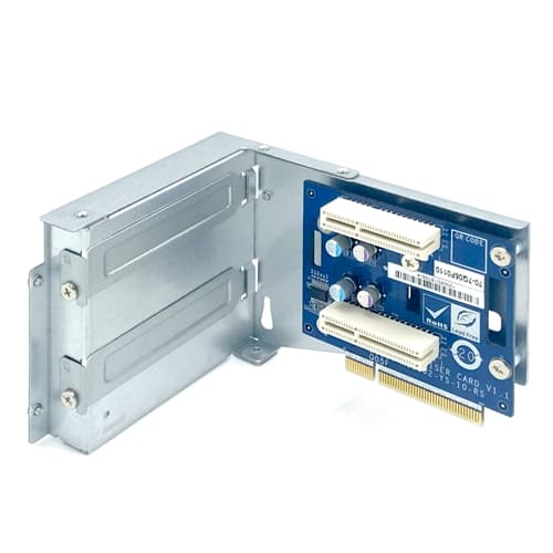 QNAP QNAP Riser Card Module; 1 x PCIe 3 x8 to 2 x PCIe 3 x4; x73AU short depth 2U chassis BRKT-RISER-2P-2U