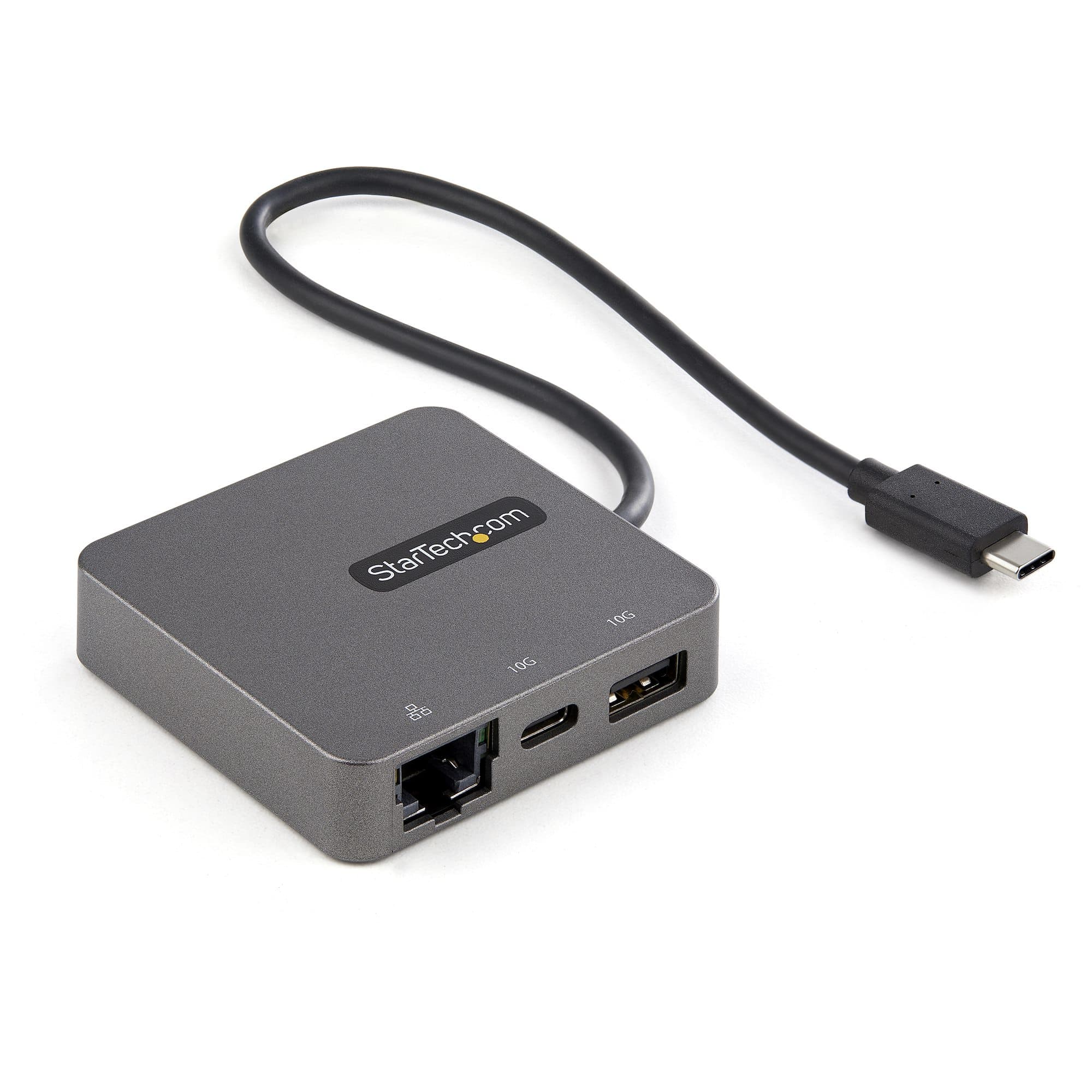 STARTECH STARTECH.COM USB-C MULTIPORT ADAPTER - 4K HDMI/VGA - USB 3.0/3.1/3.2 10GBPS 3 YR DKT31CHVL