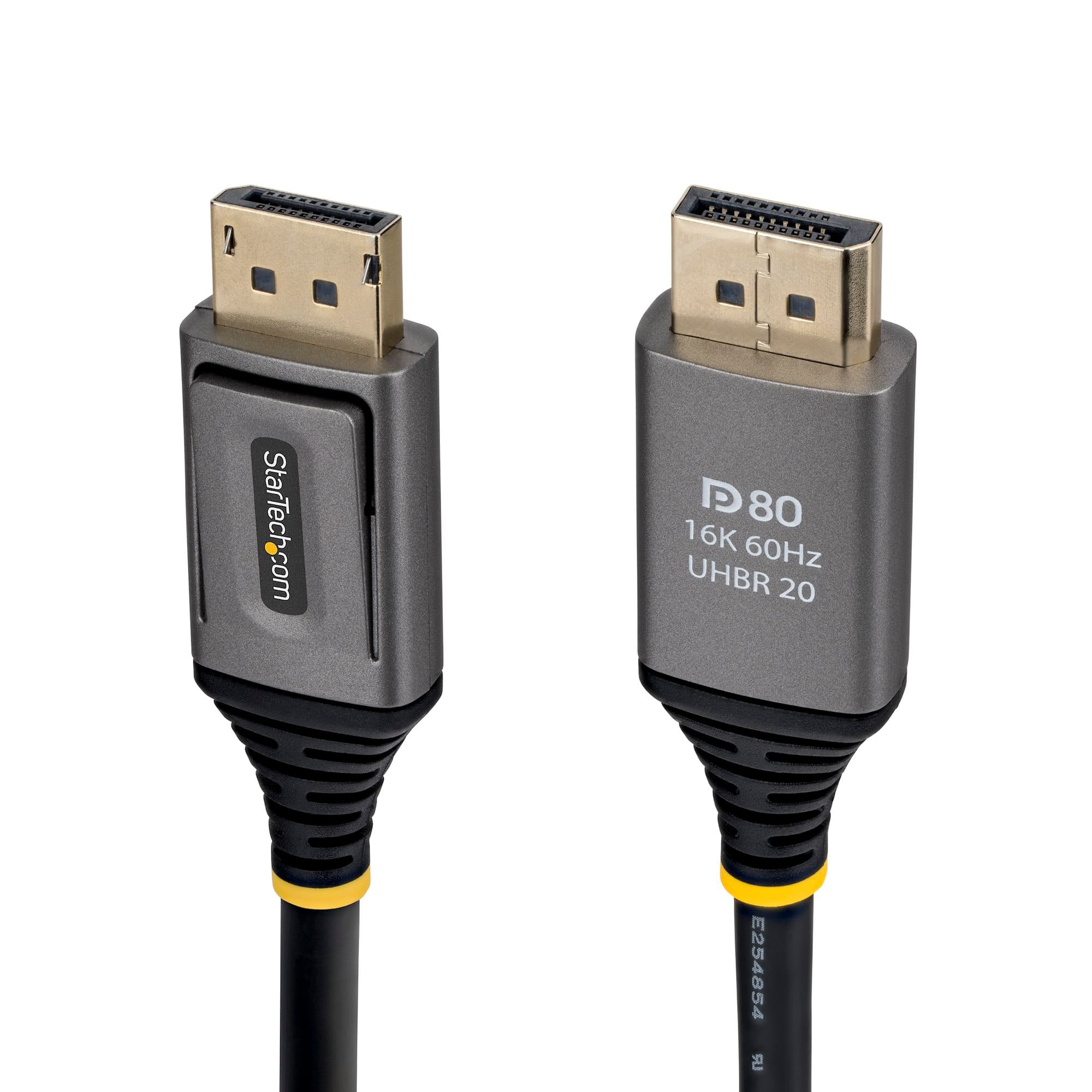 STARTECH STARTECH.COM 1.5M DISPLAYPORT 2.1 CABLE, VESA-CERTIFIED, DP80 DP2.1 CABLE, LTW DP21V-150C-DP80-CBL