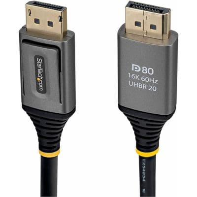 STARTECH STARTECH.COM 50CM DISPLAYPORT 2.1 CABLE, VESA-CERTIFIED, DP80 DP2.1 CABLE, LTW DP21V-50C-DP80-CABLE