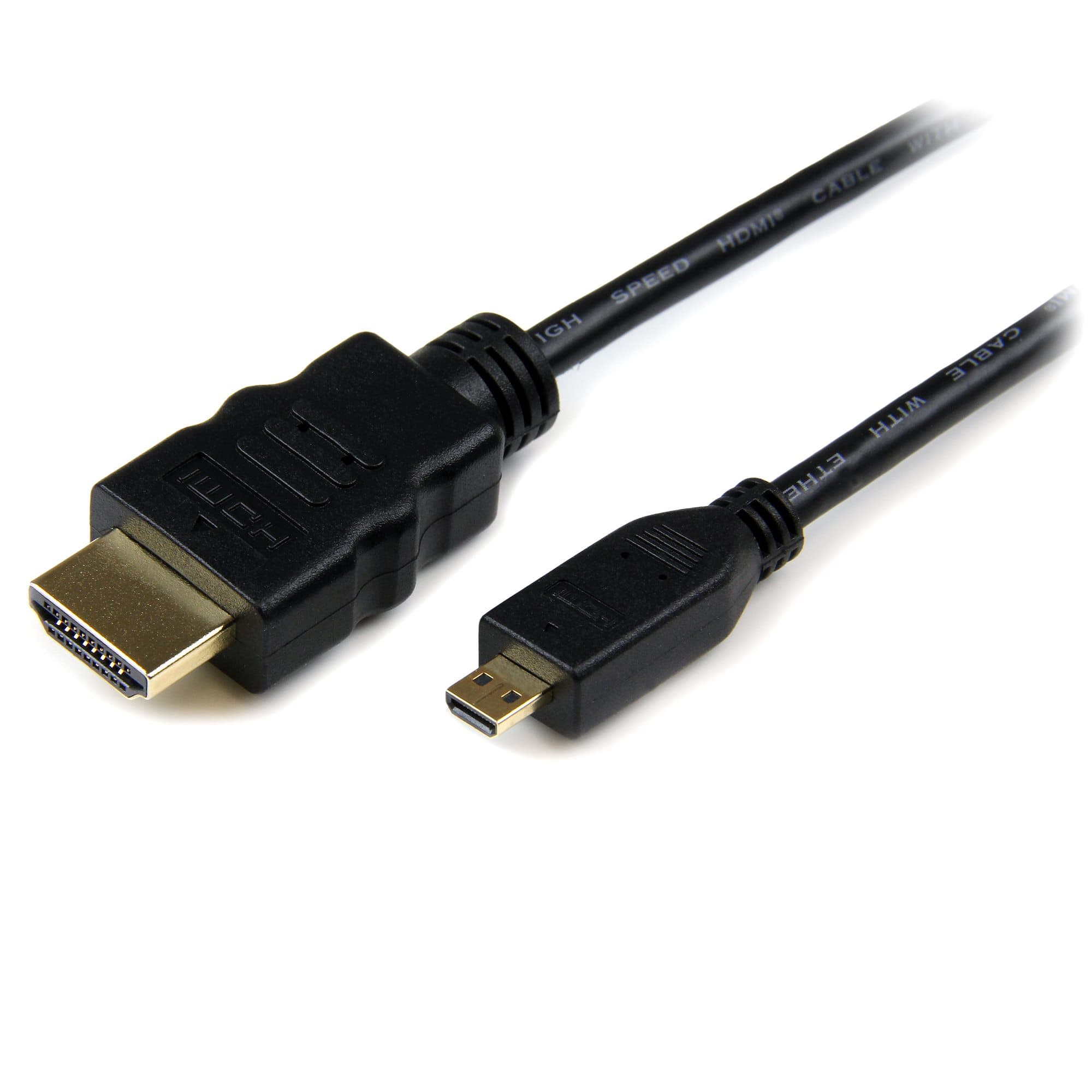 STARTECH STARTECH.COM 1M MICRO HDMI TO HDMI CABLE WITH ETHERNET - 4K - ADAPTER CABLE LTW HDADMM1M