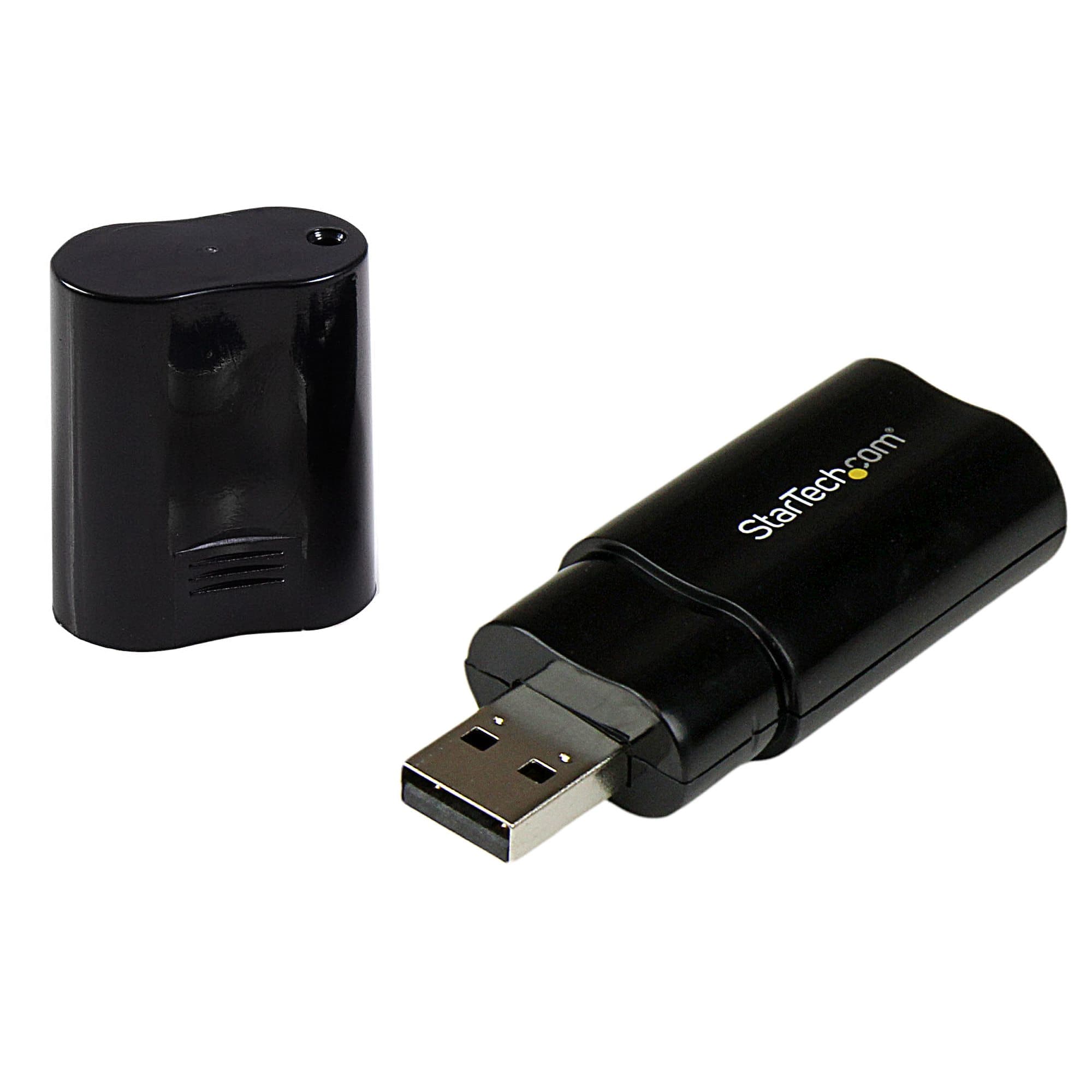 STARTECH STARTECH.COM USB SOUND CARD - STEREO AUDIO ADAPTER EXTERNAL SOUND CARD 2 YR ICUSBAUDIOB