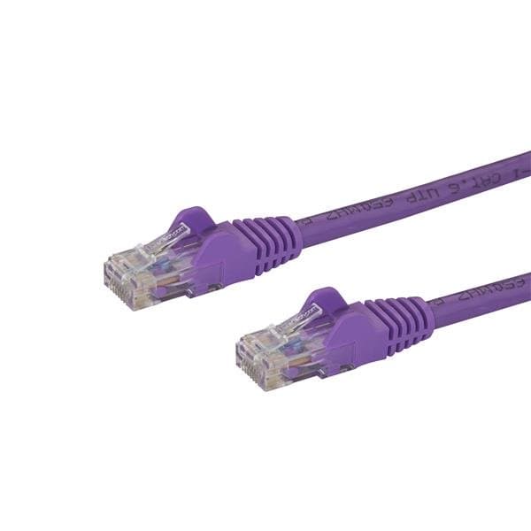 STARTECH STARTECH.COM CAT6 ETHERNET CABLE 2M PURPLE 650MHZ 100W SNAGLESS PATCH CORD LTW N6PATC2MPL