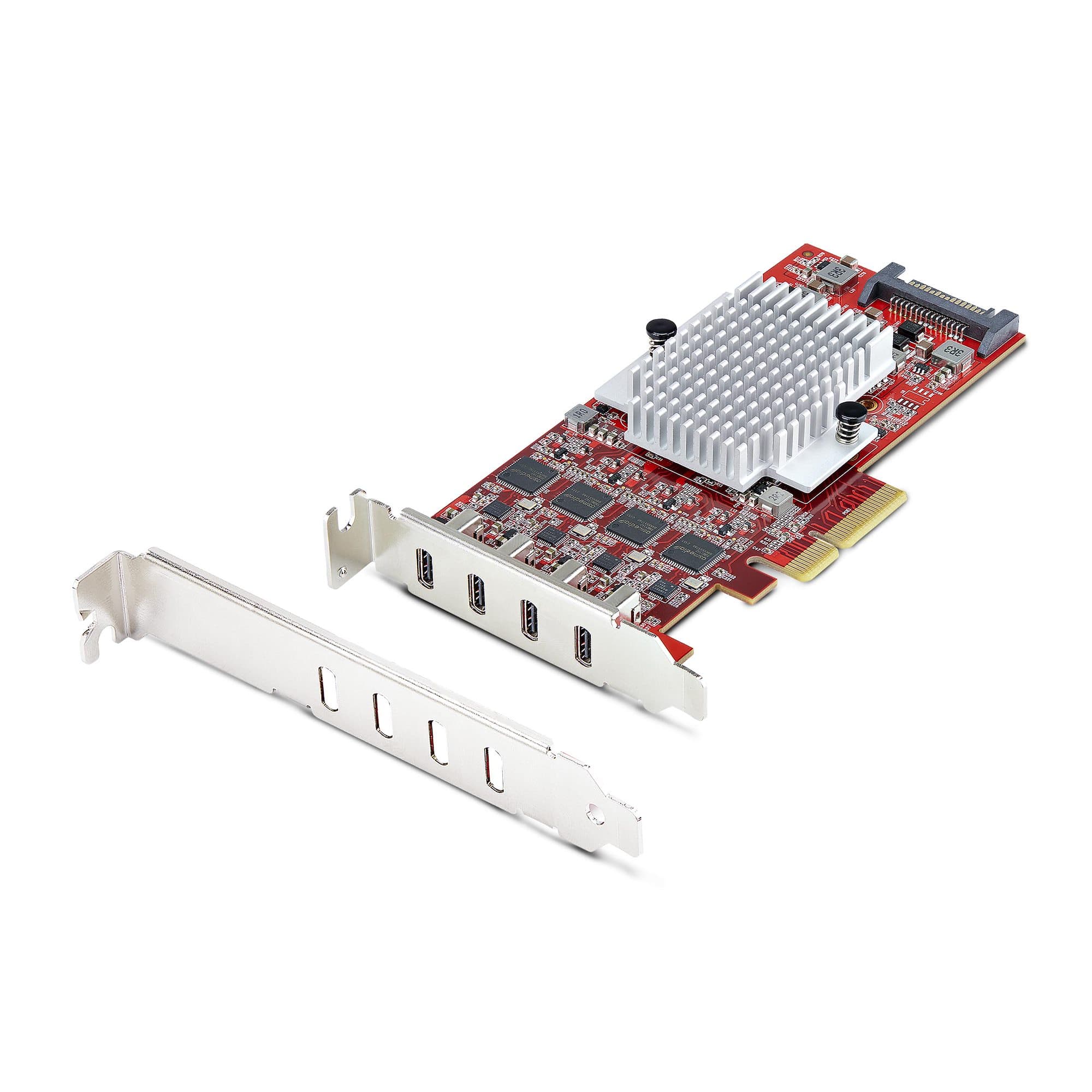STARTECH STARTECH.COM 4-PORT USB TYPE-C PCIE CARD, USB-C 10GB, 4X CONTROLLERS, TAA, 2 YR P10Q4C-USB-CARD-LP