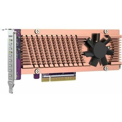 QNAP QNAP Dual M.2 PCIe SSD expansion card, 2x M.2 2280/22110 (Gen3 x4) SSD QM2-2P-384A