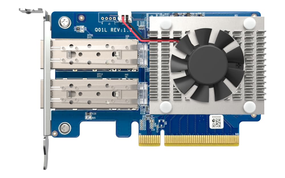 QNAP QNAP DUAL-PORT SFP+ 10GBE NETWORK EXPANSION CARD; LOW-PROFILE FORM FACTOR; PCIE GEN3 X8 QXG-10G2SF-NXE