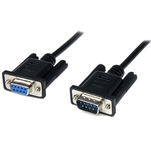 STARTECH STARTECH.COM 2M BLACK DB9 RS232 SERIAL NULL MODEM CABLE F/M LTW SCNM9FM2MBK