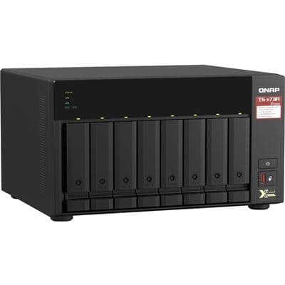 QNAP QNAP TS-873A-8G NAS, 8-BAY, AMD QC RYZEN, 8GB, 2.5GbE(2), M.2(2), PCIe GEN3(2),REMOTE, 3YR TS-873A-8G