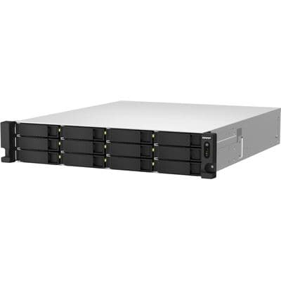 QNAP QNAP 12+6 BAY 2U RACKMOUNT NAS,INTEL XEON,2.9GHZ 5 CORE,16GB RAM,10G,2.5G,USB,PCIE,RP,5YR TS-H1887XU-RP-E2334-16G