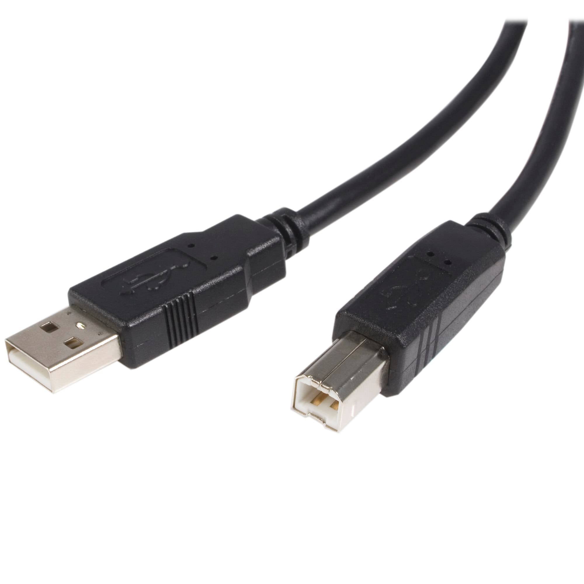 STARTECH STARTECH.COM 6' USB 2.0 CERTIFIED A TO B CABLE - M/M-6 FT USB PRINTER CABLE LTW USB2HAB6