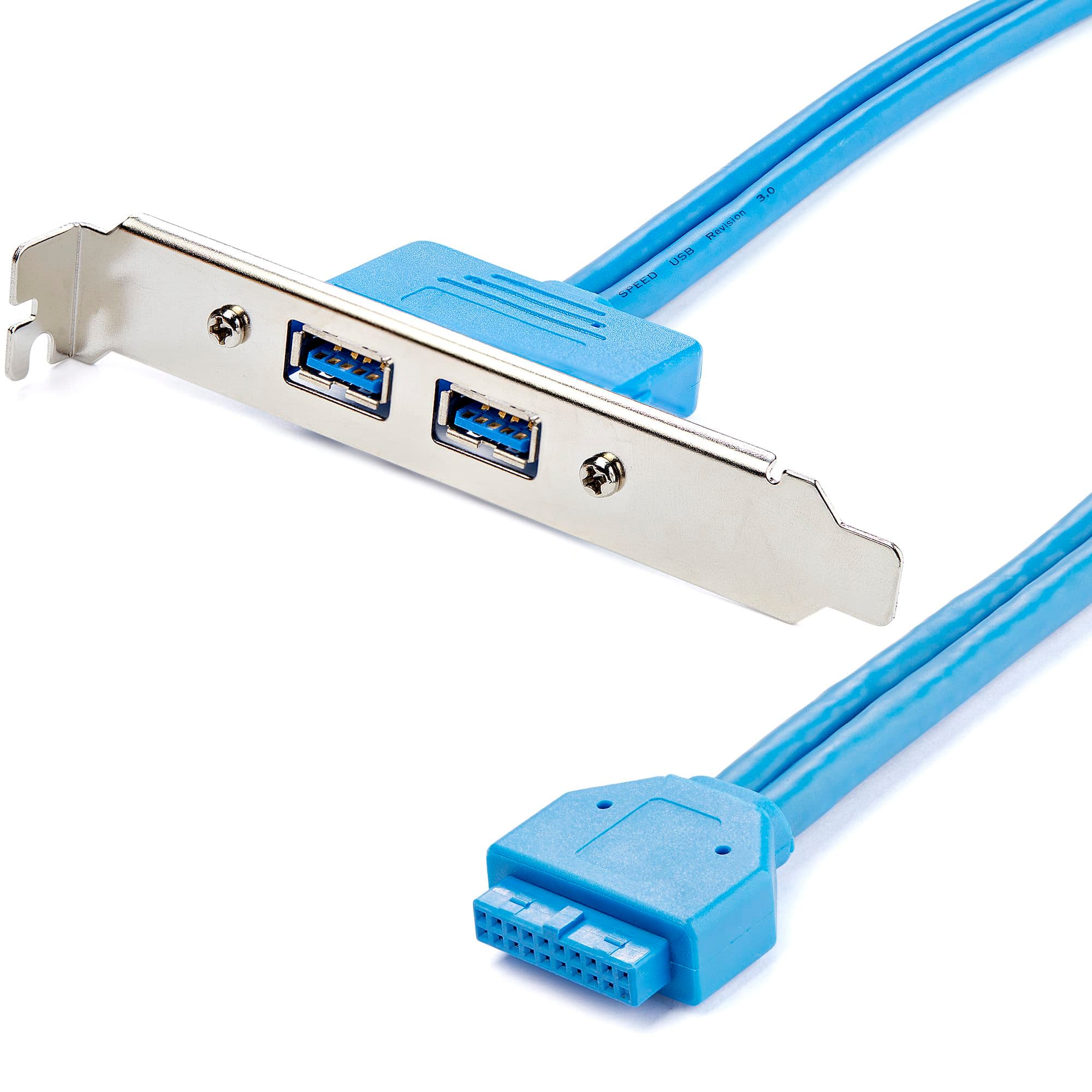 STARTECH STARTECH.COM 2 PORT USB 3.0 A FEMALE SLOT PLATE ADAPTER LTW USB3SPLATE