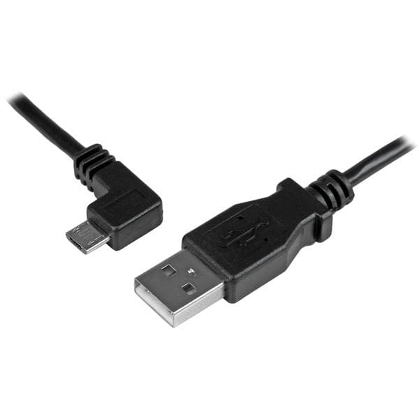 STARTECH STARTECH.COM 0.5 M LEFT ANGLE MICRO USB CABLE - CHARGE SYNC CABLE - 24 AWG LTW USBAUB50CMLA
