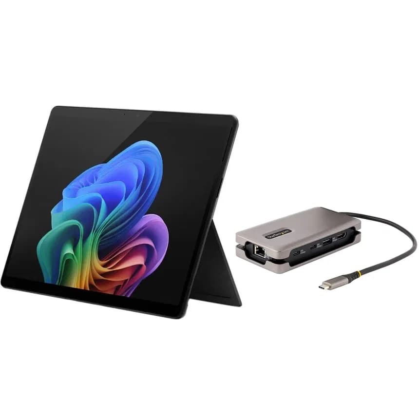 MICROSOFT MICROSOFT BUNDLE - SURFACE PRO 11TH ED SD ELITE 16GB 512GB BLACK - FREE ST.COM USB-C TRAVEL DOCK ZIN-00030-TRVLDOCK