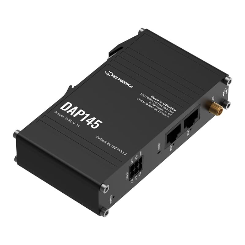 Teltonika Teltonika DAP145 DIN RAIL Wi-Fi access point with direct serial-to-IP bridging via RS485 DAP145