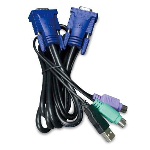 Planet PLANET KVM-KC1-5 5 Meter USB KVM Cable with built-in PS2 to USB Converter AA039