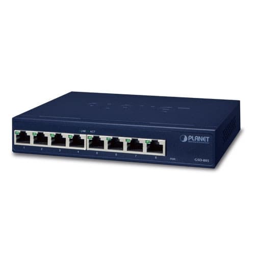 Planet Planet GSD-805-AU, 8-Port Gigabit Switch (Internal Power) NS006