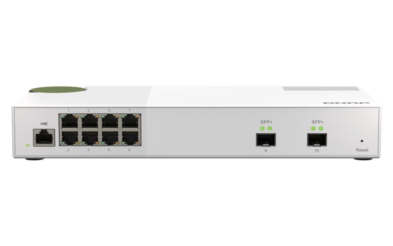 QNAP QNAP QSW-M2108-2S, 8 port 2.5Gbps, 2 port 10Gbps SFP+, web managed switch NS097