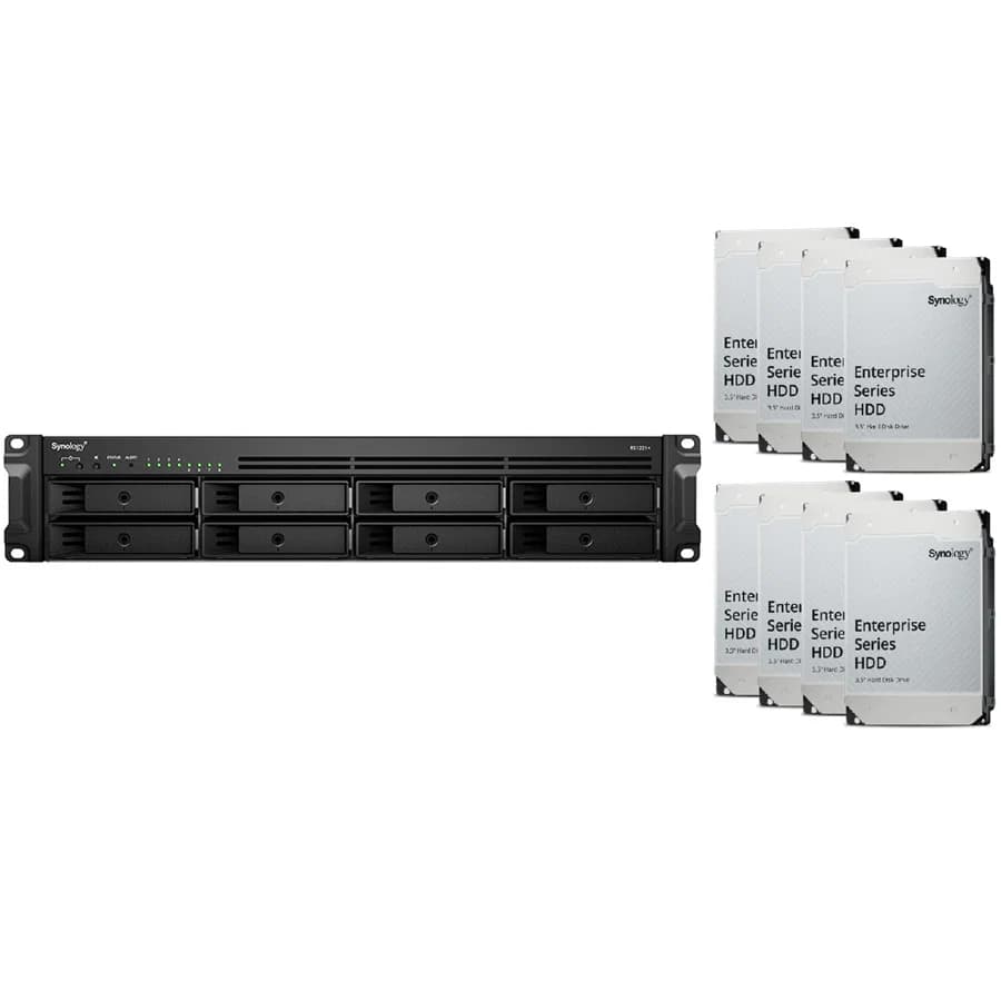 Synology Synology RTG RS1221+ 8 Bay Rackmount NAS (128Tb) 8x Synology Enterprise 16Tb SS337-816128SE