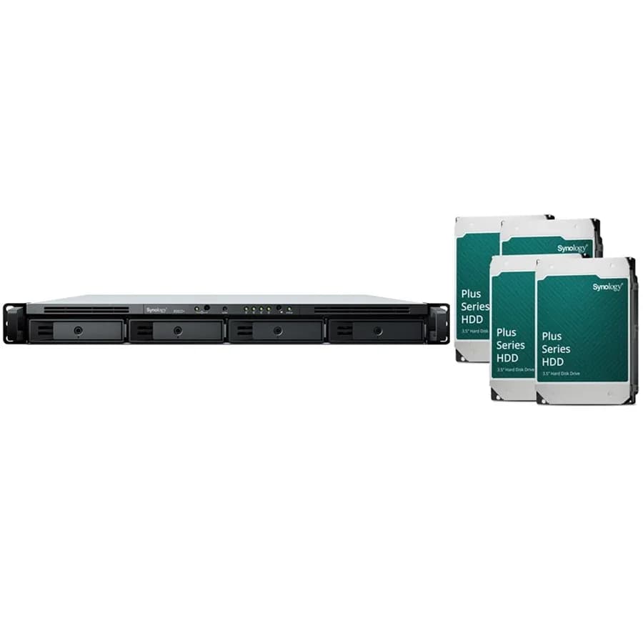 Synology Synology RTG RS822+ 1U 4 Bay Rackmount NAS (32Tb) 4x Synology Plus Series 8Tb SS395-4832S