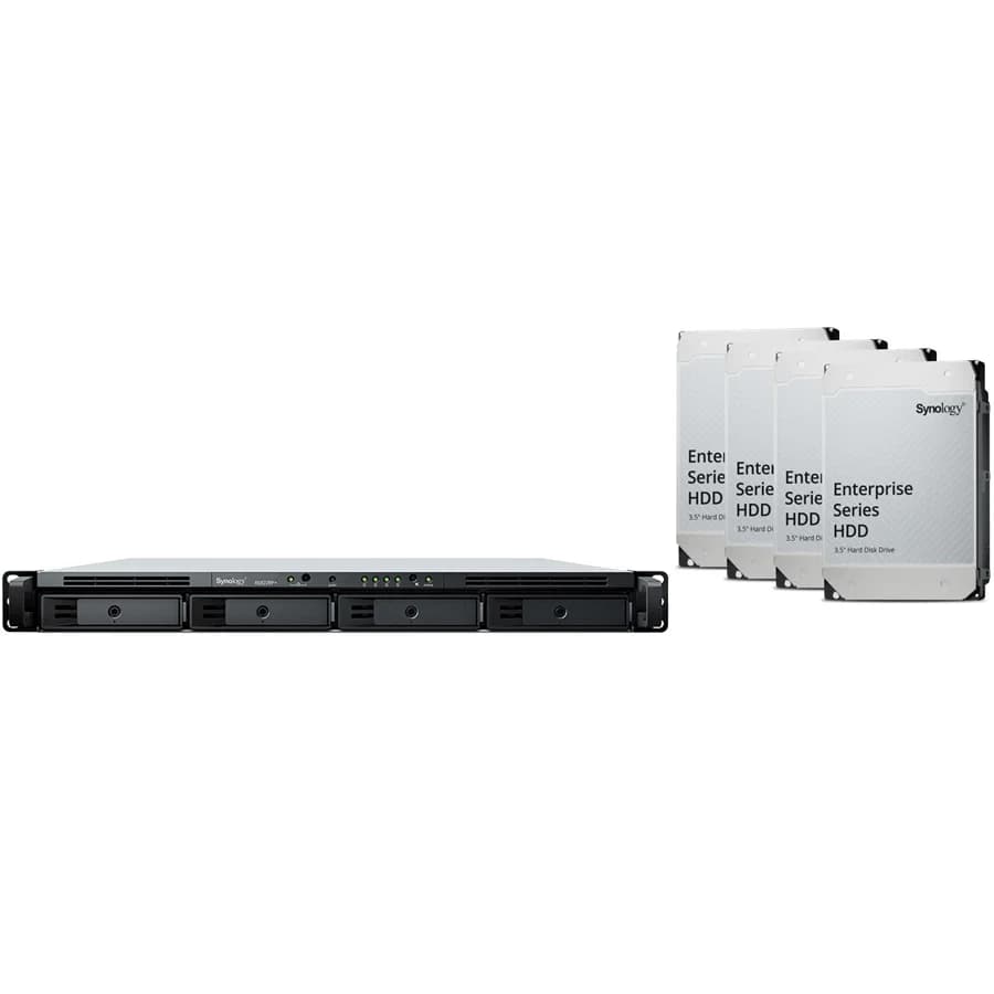 Synology Synology RTG RS822RP+ 1U 4 Bay Rackmount NAS (16Tb) 4x Synology Enterprise 4Tb SS396-4416SE