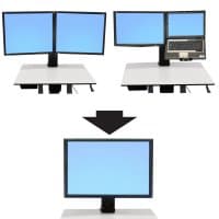 ERGOTRON ERGOTRON WorkFit-C Dual HD to Single conv kit 1788891