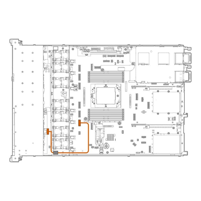 HPE HPE DL325 G11 2SFF x4NVMe U.2 Cage Kit 5721810