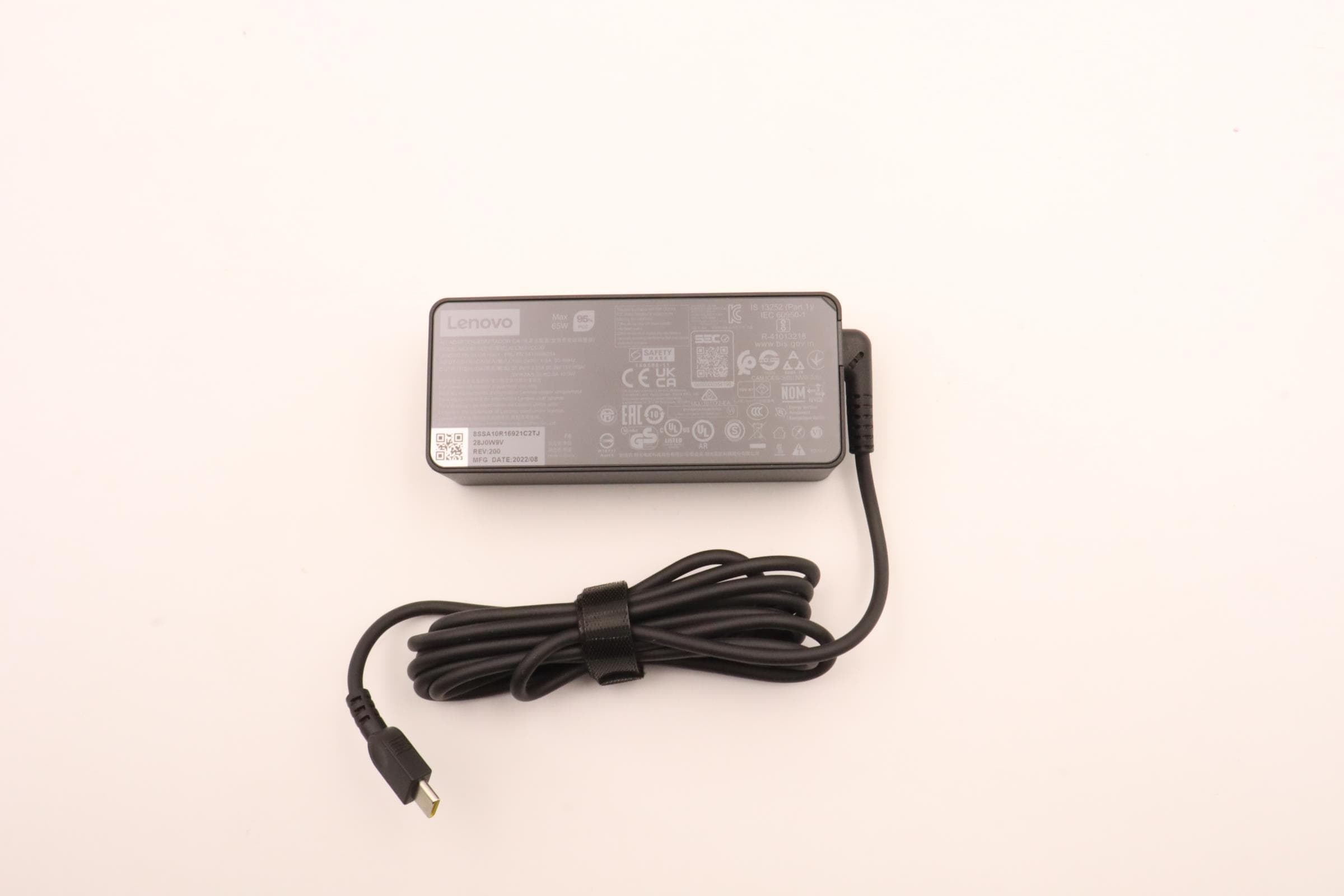 Lenovo 65 Watt AC Adapter, 20V, 3.25A, ADLX65YCC3D