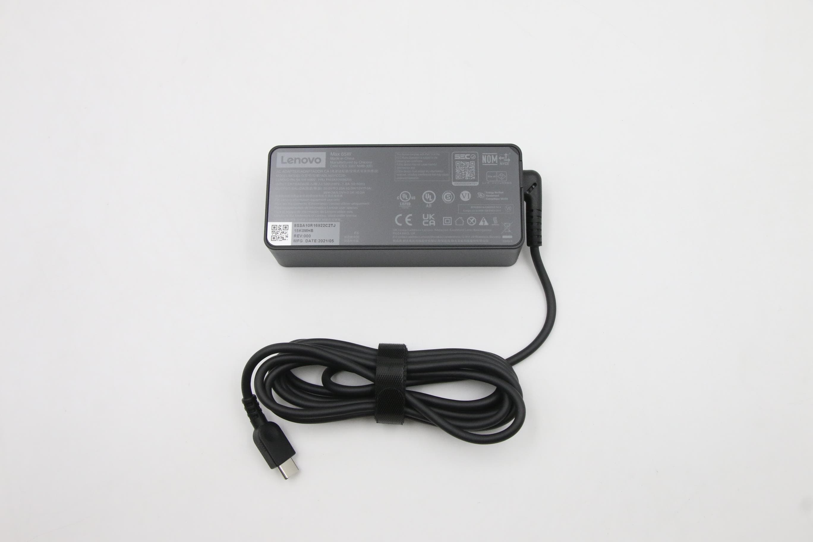Lenovo 65 Watt AC Adapter, 20/15/9/5V