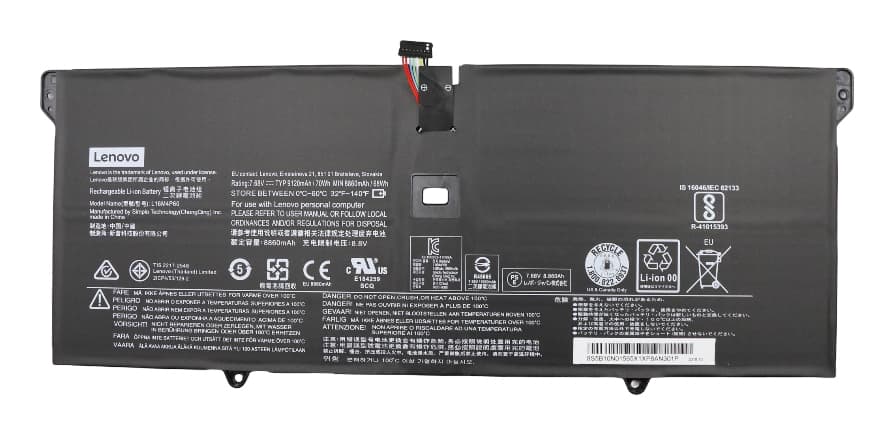 Lenovo 4 Cell Battery, 70Wh, 7.68V, Li-ion, L16C4P61