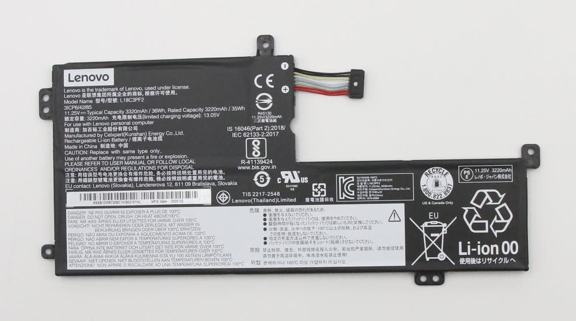 Lenovo CP/A L18C3PF2 11.25V36Wh3cell