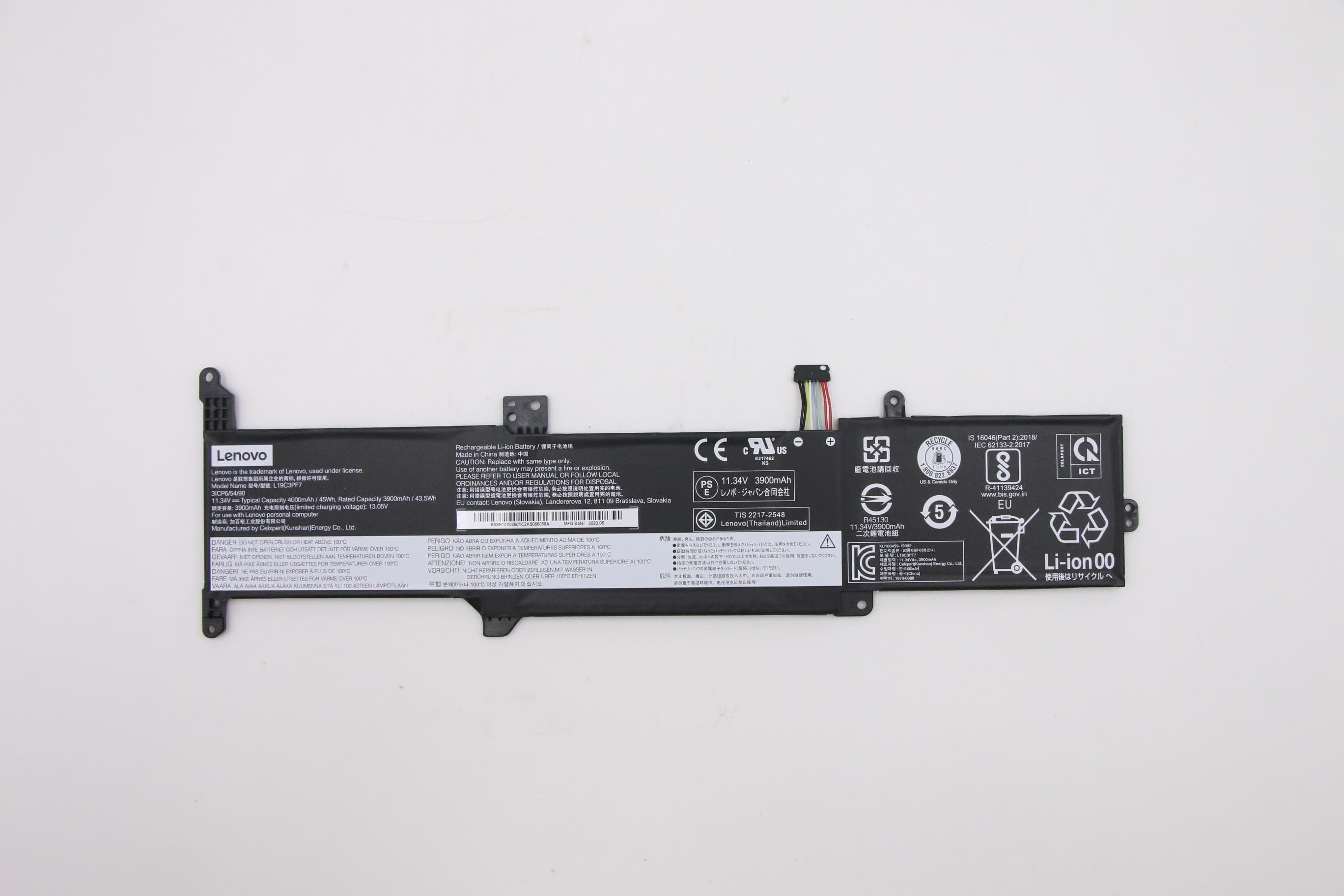 Lenovo CP/B L19C3PF7 11.1V45Wh3cell