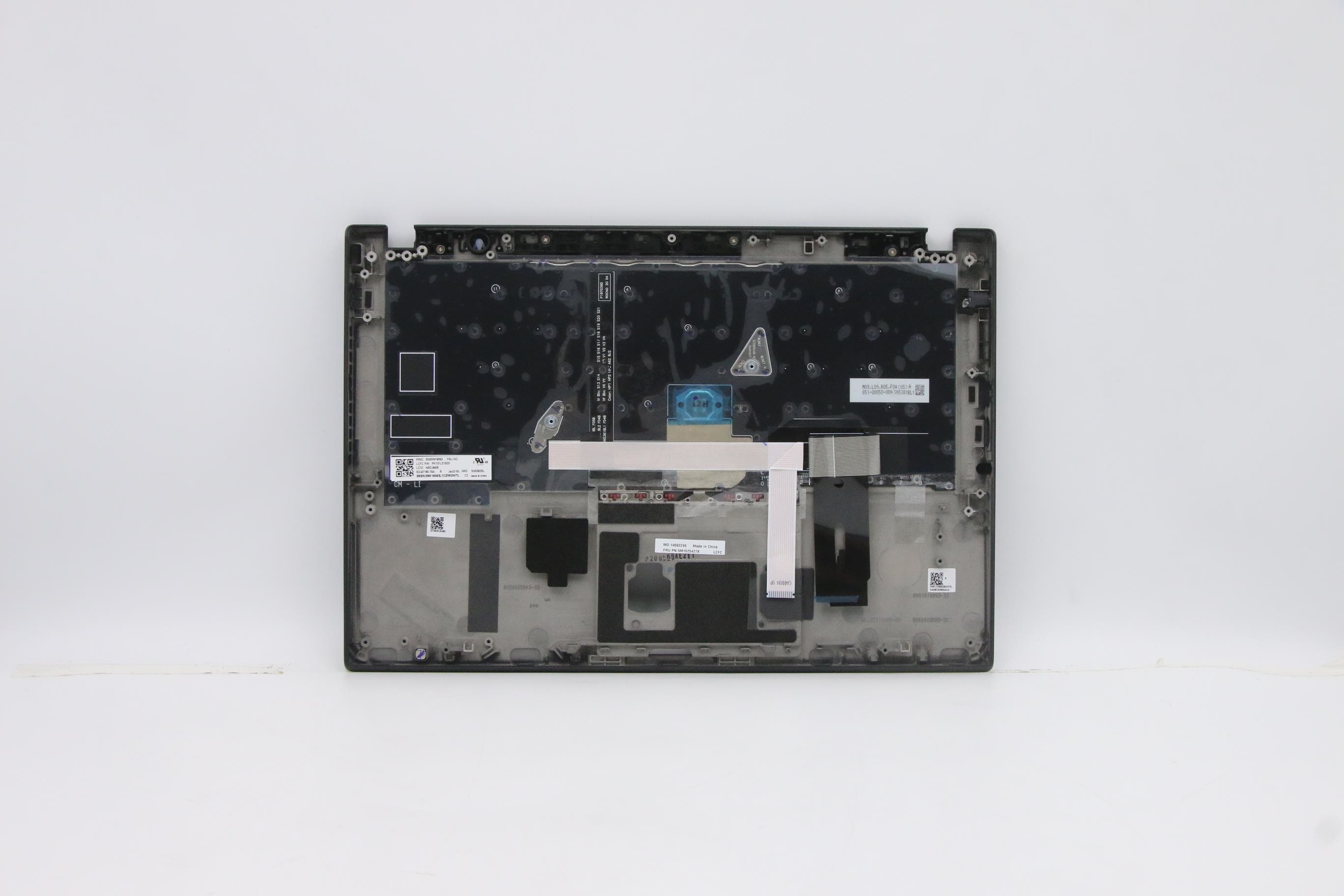 Lenovo Jazz 2.0 AMD FRU MECH_ASM C-Cover ASM w/Backlit KBD ENG US (Liteon)Black and FPR