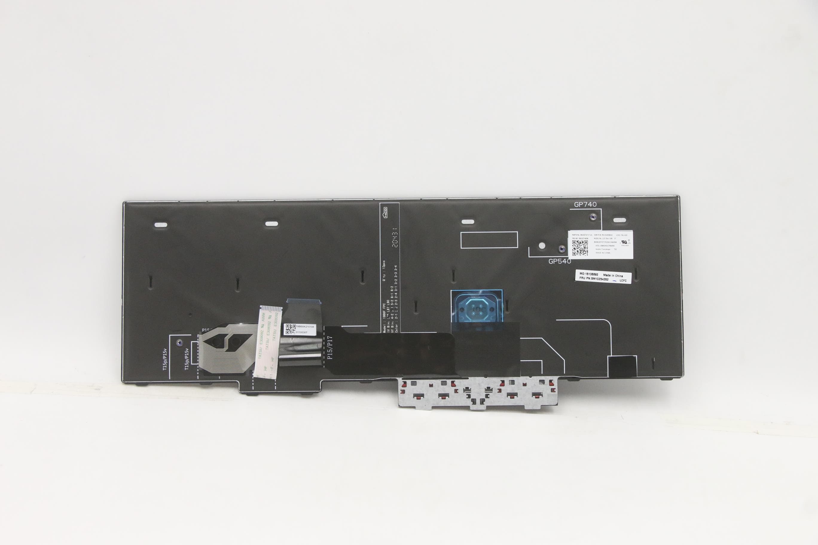 Lenovo Blackbird INTEL FRU MECH_ASM KBD with KB Mylar  Keyboard Num BL (Chicony) US English Euro