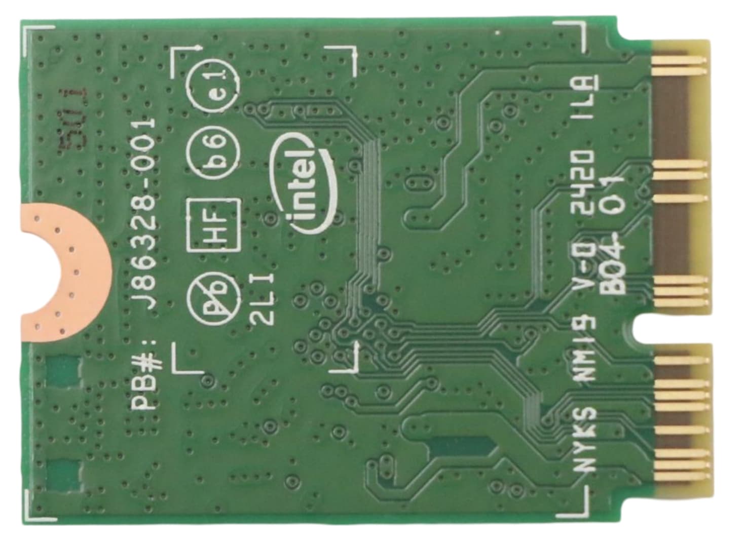 Lenovo FRU Intel Wi-Fi 6 AX201 2*2ax+BT5.0 PCIE vPro M.2 Module New OTP (CNVi).