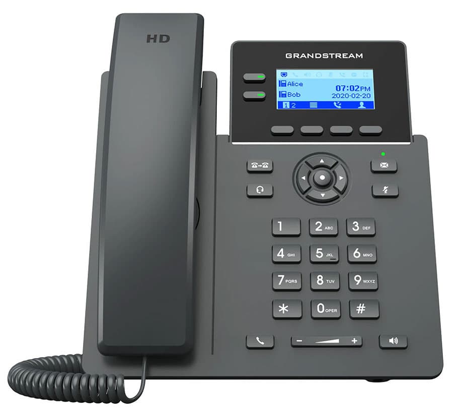 Grandstream Networks GRP2602 IP Phone 2.21"" LCD Screen 2-line 383068