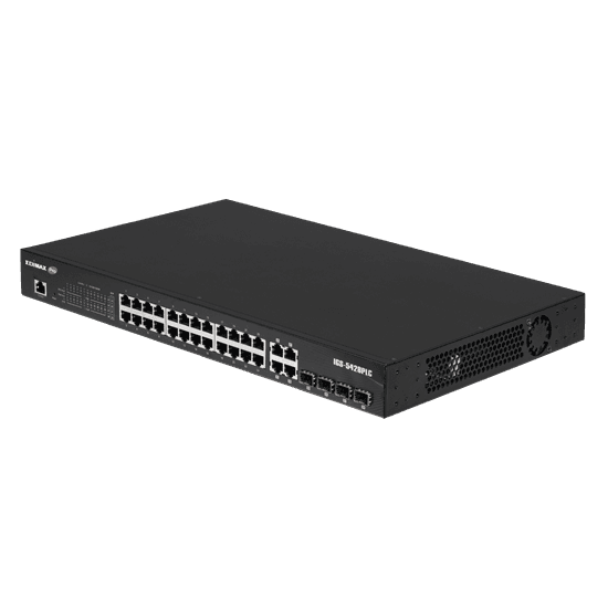 Edimax EDIMAX Industrial Surveillance VLAN 28-Port Gigabit PoE+ Web Smart IGS-5428PLC