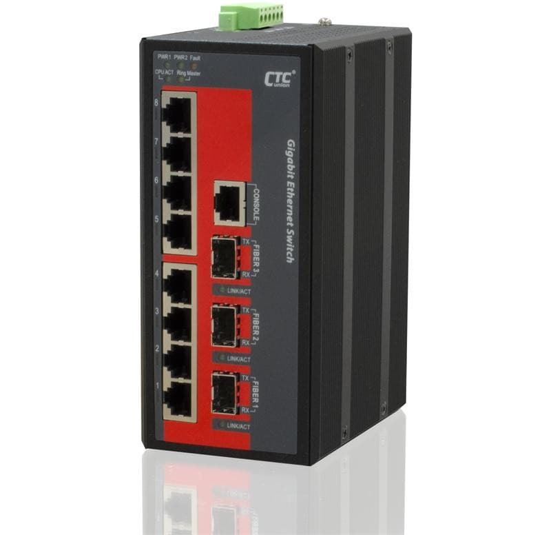 CTCunion CTC UNION 8 Port Gigabit Managed PoE Switch. -10C ~60C. IGS-803SM-8PH24