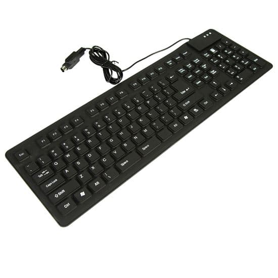 Dynamix DYNAMIX Flexible USB Keyboard 109 keys. Black Colour. KEY-FOLDUSB02