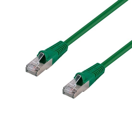 Dynamix DYNAMIX 3m Cat6A S/FTP Green Shielded 10G Patch Lead. PLG-AUGS-3