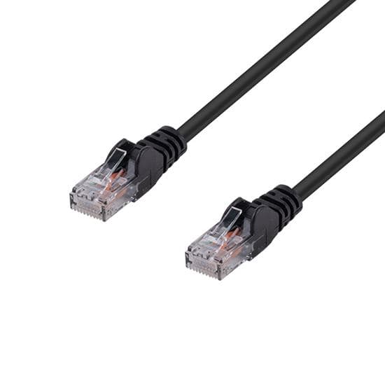 Dynamix DYNAMIX 3m Cat6 Black UTP Patch Lead (T568A Specification) 250MHz PLK-C6A-3