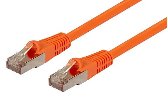Dynamix DYNAMIX 3m Cat6A S/FTP Orange Shielded 10G Patch Lead. PLO-AUGS-3