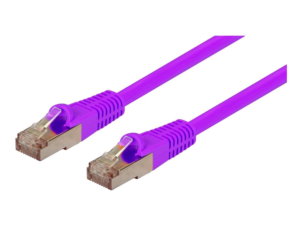 Dynamix DYNAMIX 3m Cat6A S/FTP Purple Shielded 10G Patch Lead. PLP-AUGS-3