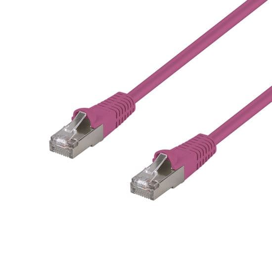 Dynamix DYNAMIX 3m Cat6A S/FTP Pink Shielded 10G Patch Lead. PLPN-AUGS-3