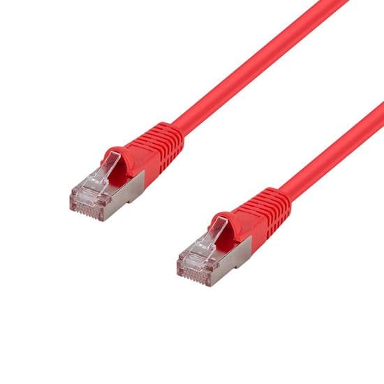 Dynamix DYNAMIX 3m Cat6A S/FTP Red Shielded 10G Patch Lead. PLR-AUGS-3