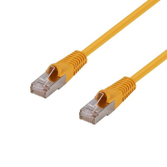 Dynamix DYNAMIX 3m Cat6A S/FTP Yellow Shielded 10G Patch Lead. PLY-AUGS-3